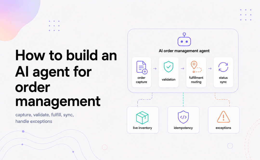 How to build an AI agent for order management, from order to fulfillment
