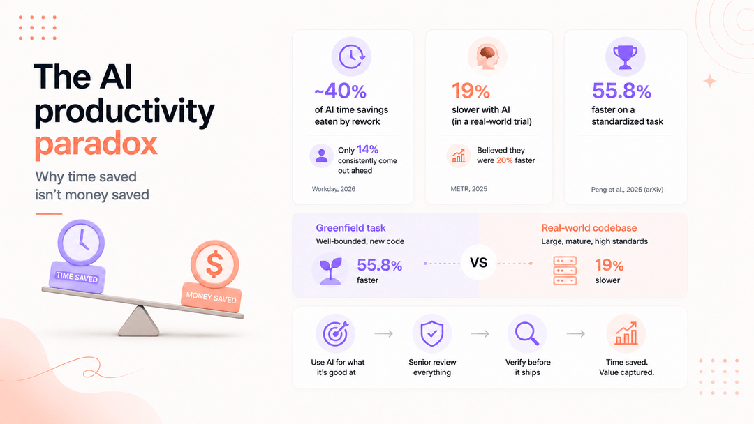 The AI productivity paradox: why time saved isn't money saved