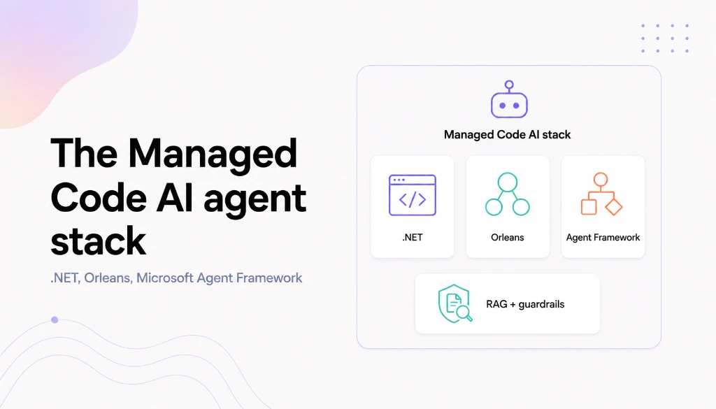 The Managed Code AI agent stack: .NET, Orleans, and the Microsoft Agent Framework